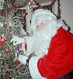 Santa Claus at Tree